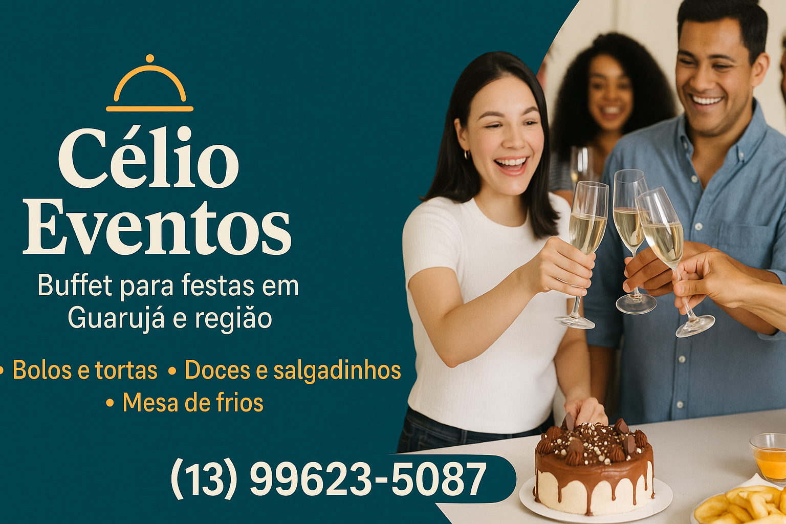 Capa Célio Eventos - Buffet para festas em Guarujá