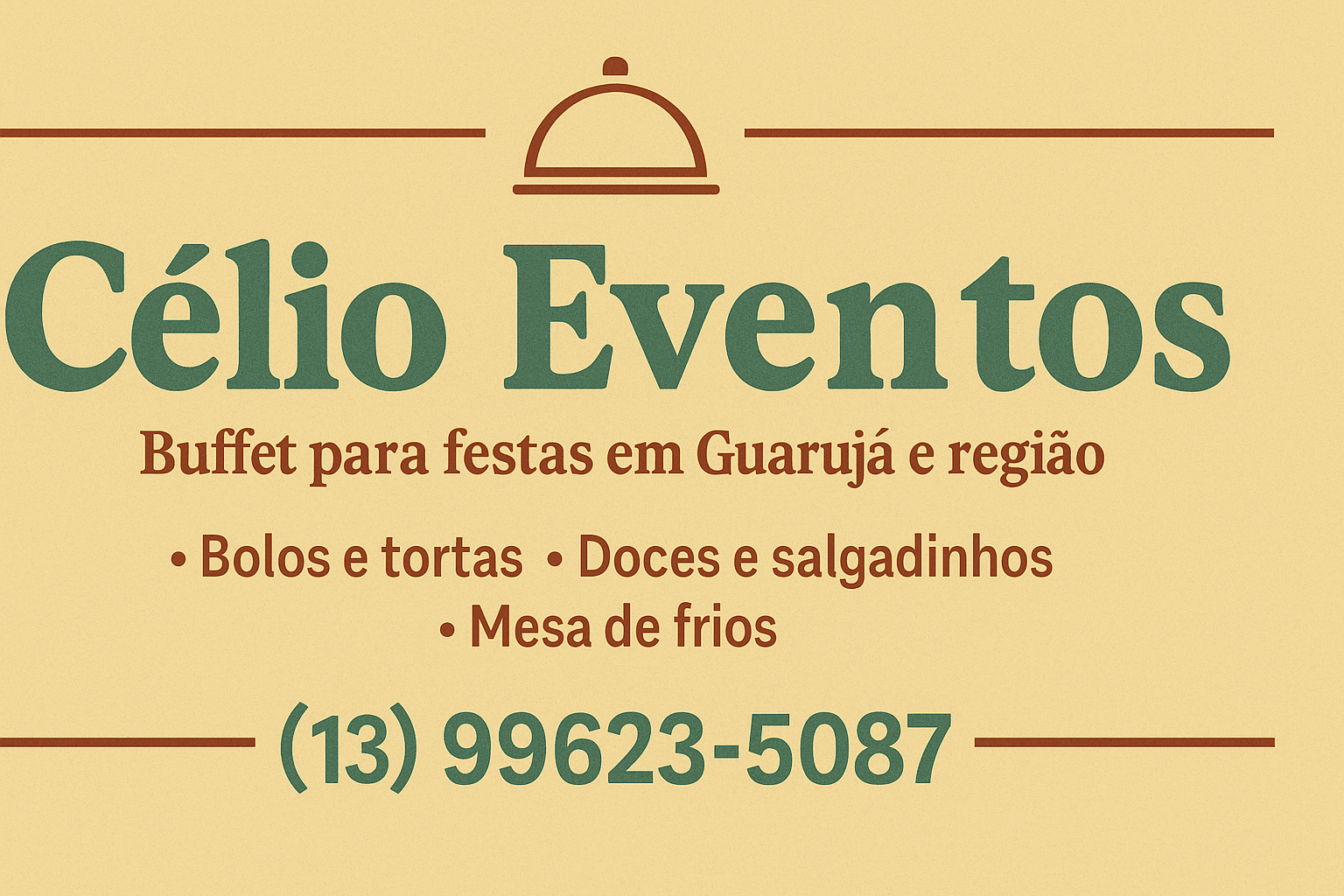 Detalhes do buffet Célio Eventos em Guarujá